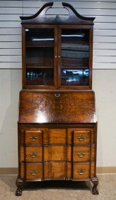CHIPPENDALE STYLE STAINED PINE
