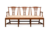 CHIPPENDALE STYLE THREE SEAT S