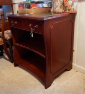 CHIPPENDALE STYLE TOOLED LEATH