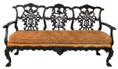 CHIPPENDALE STYLE TRIPLE CHAIR