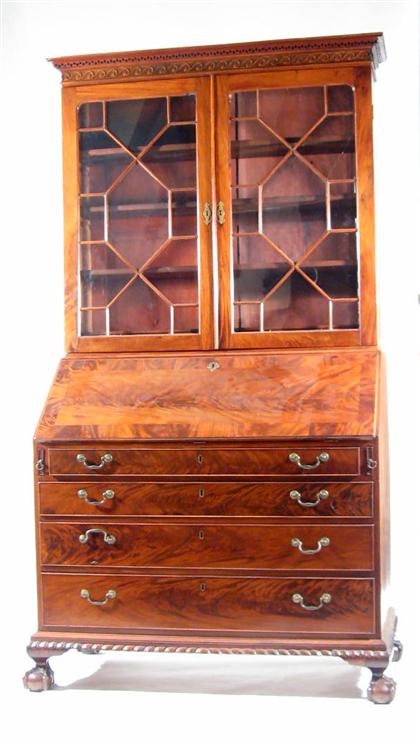 Chippendale-style two-part