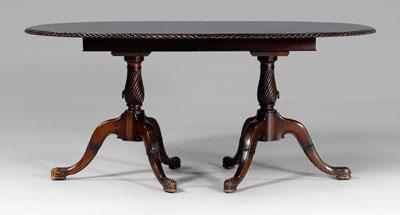Chippendale style two-pedestal