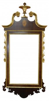 CHIPPENDALE STYLE WALL MIRROR,
