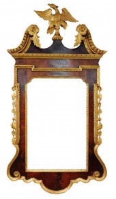 CHIPPENDALE STYLE WALL MIRROR