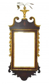 CHIPPENDALE-STYLE WALL MIRROR