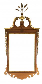 CHIPPENDALE-STYLE WALL MIRROR