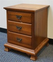 CHIPPENDALE STYLE WALNUT BEDSI