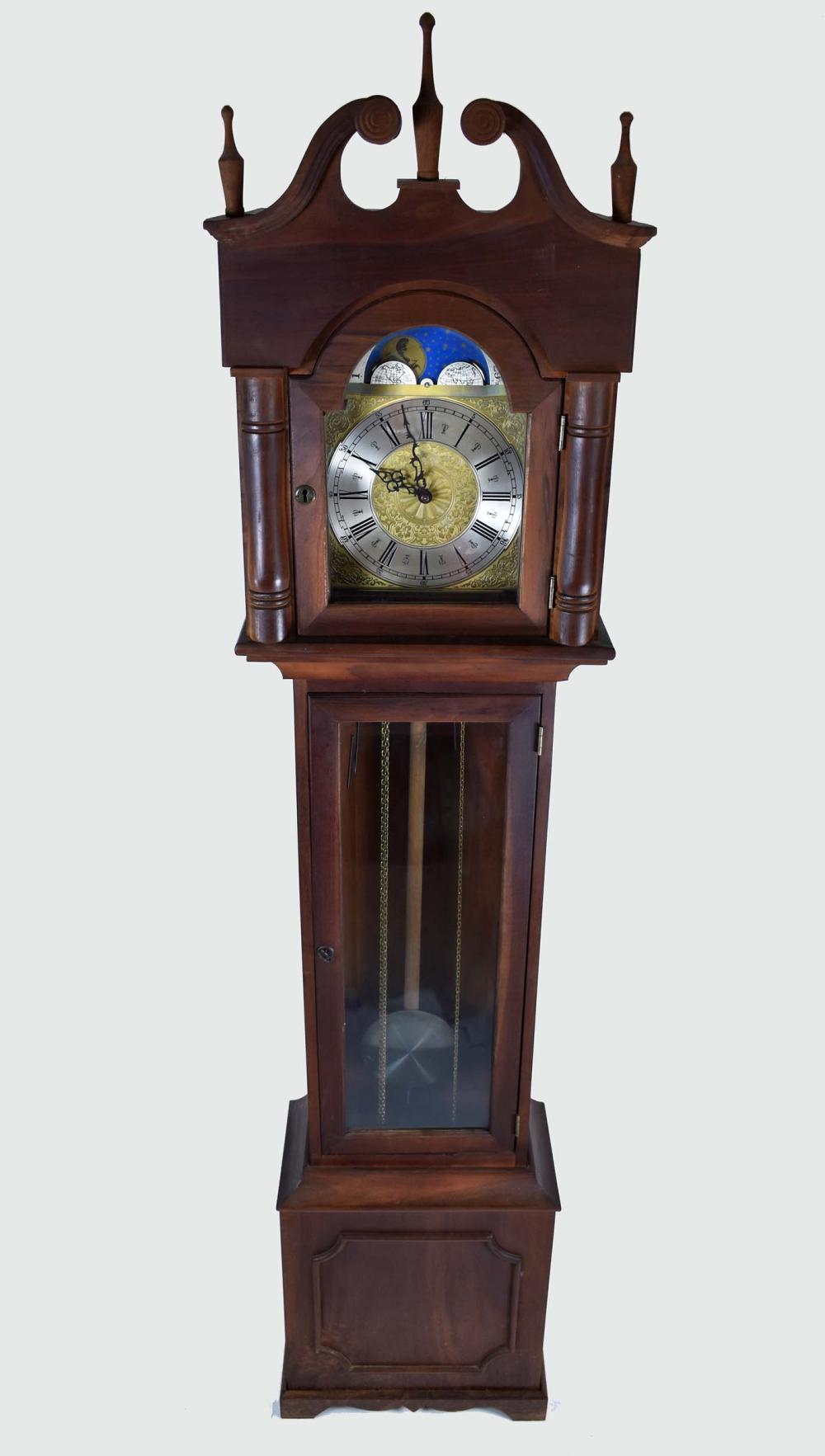 CHIPPENDALE STYLE WALNUT CHIMING