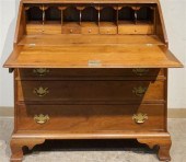 CHIPPENDALE STYLE WALNUT SECRE