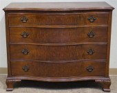 CHIPPENDALE STYLE WALNUT SERPE