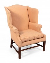 CHIPPENDALE-STYLE WING CHAIR L
