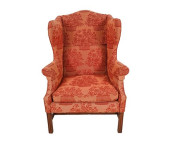 CHIPPENDALE STYLE WING CHAIR<b