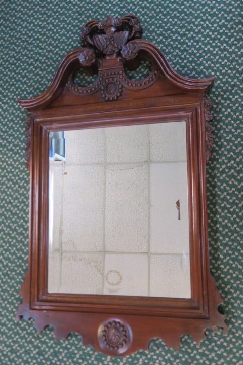 CHIPPENDALE STYLE WOODEN FRAMED