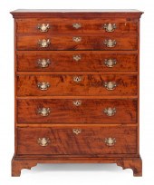 CHIPPENDALE TALL CHEST LATE 18