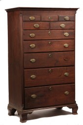 CHIPPENDALE TALL CHEST - New E