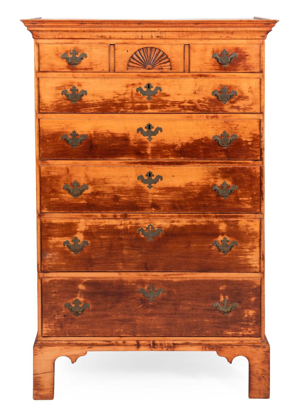 CHIPPENDALE TALL CHEST RHODE
