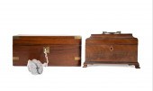 CHIPPENDALE TEA CADDY & CHINA