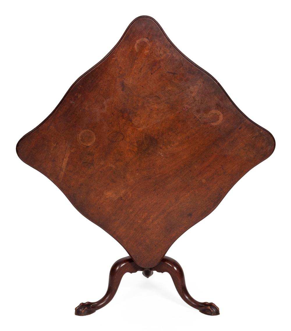 CHIPPENDALE TILT-TOP TABLE CIRCA