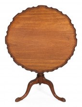 CHIPPENDALE TILT-TOP TEA TABLE