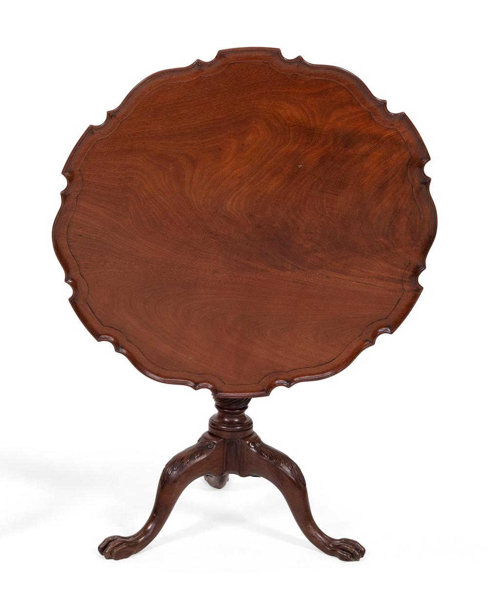 CHIPPENDALE TILT-TOP TEA TABLE
