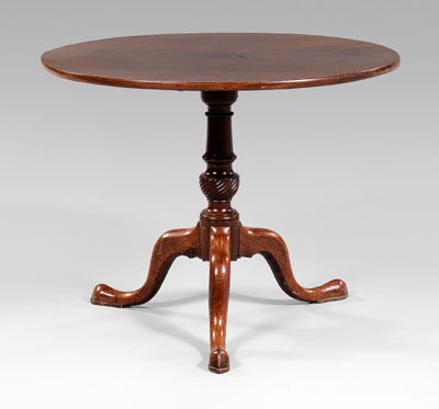 Chippendale tilt-top tea table,