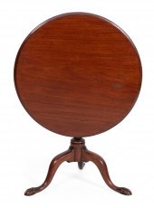 CHIPPENDALE TILT-TOP TEA TABLE