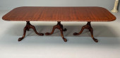 CHIPPENDALE TRIPLE PEDESTAL MA