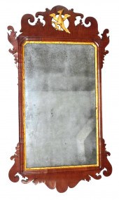 CHIPPENDALE WALL MIRROR WITH G