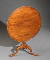 CHIPPENDALE WALNUT DISHED TILT