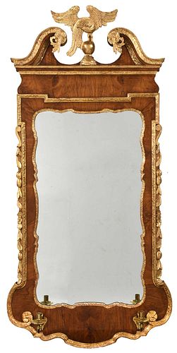 CHIPPENDALE WALNUT PARCEL GILT