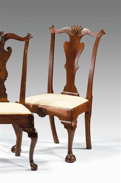 Chippendale walnut side chair   