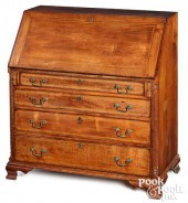 CHIPPENDALE WALNUT SLANT FRONT