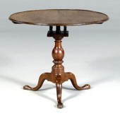 Chippendale walnut tea table,