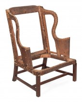 CHIPPENDALE WING CHAIR NEW ENG