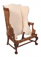 CHIPPENDALE WING CHAIR SOUTHER