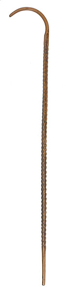 Chippewa Carved Cane and Staff with