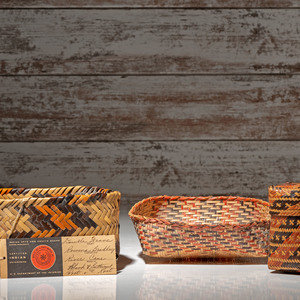 Chitimacha and Cherokee Baskets