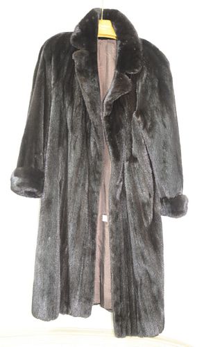 CHLOE BLACK MINK FULL LENGTH