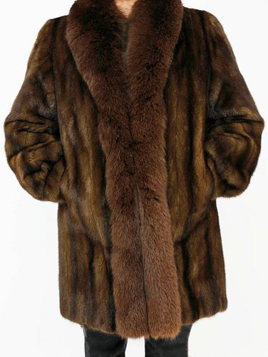 CHLOE CHOCOLATE MINK COATChloe