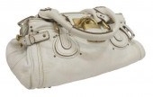 CHLOE IVORY LEATHER PADDINGTON