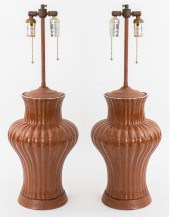 CHOCOLATE BROWN CERAMIC TWO-LI