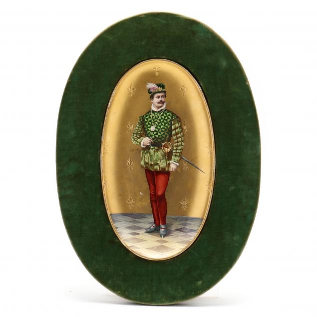 CHOISY LE ROI PORCELAIN PLAQUE,