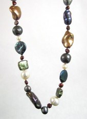 CHOKER LENGTH MULTI COLOR PEAR