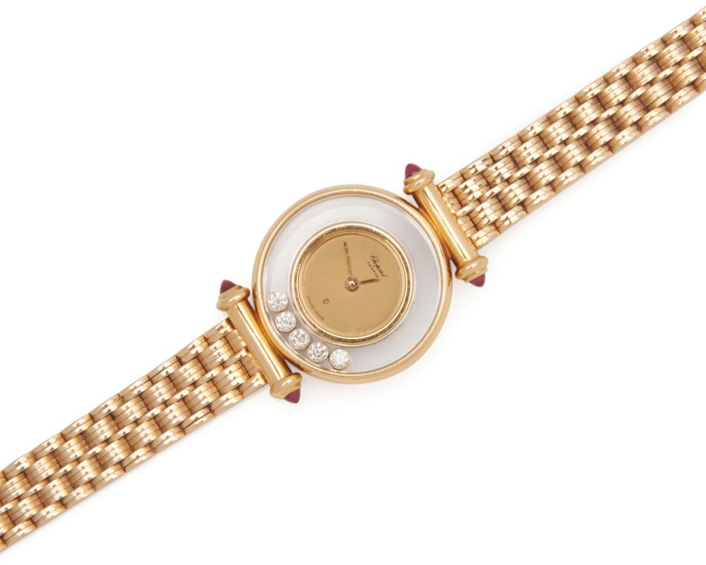 CHOPARD 18K GOLD AND DIAMOND 'HAPPY
