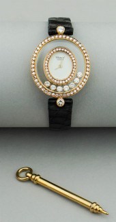 CHOPARD "HAPPY DIAMOND" 18K YE