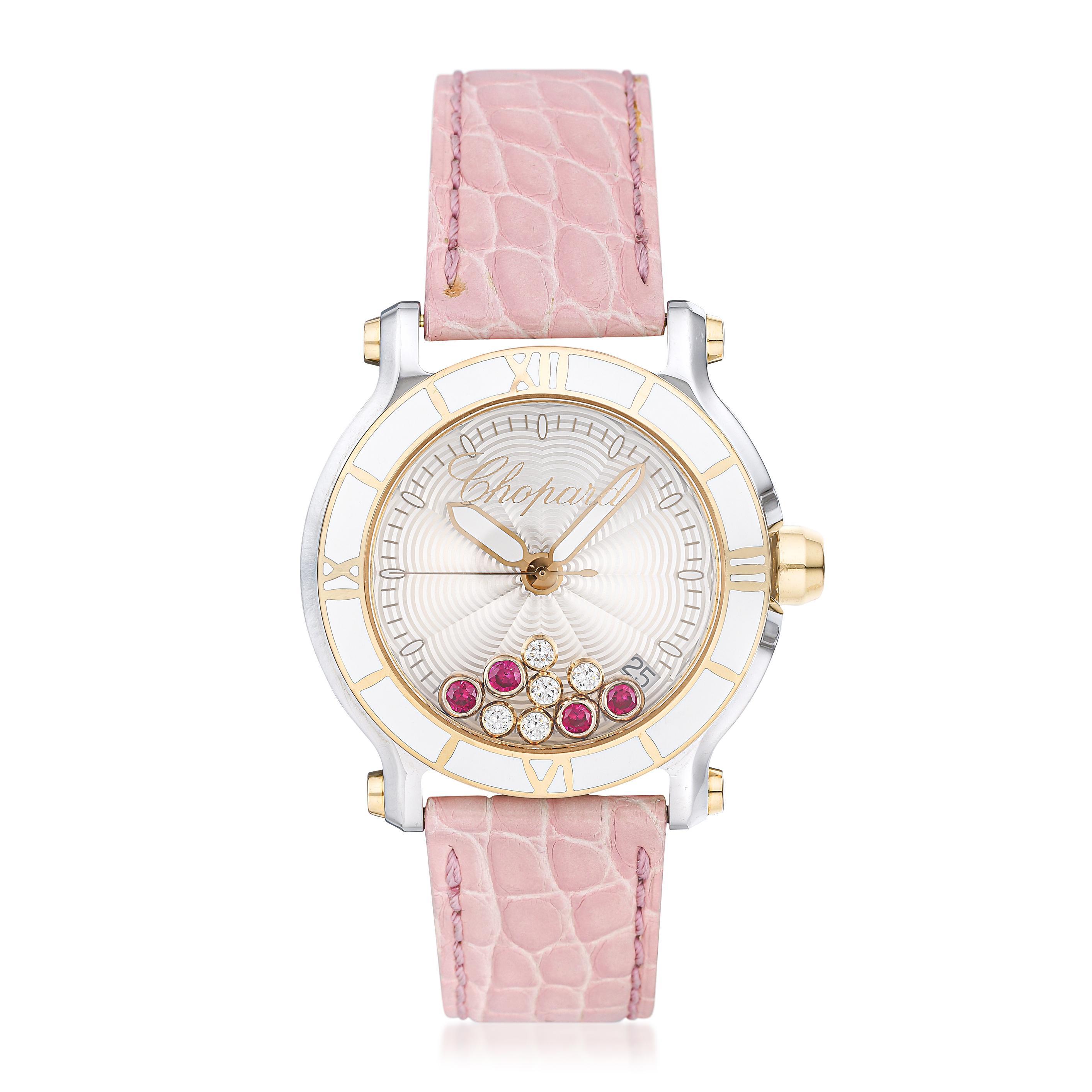 CHOPARD HAPPY SPORT IN STEEL AND