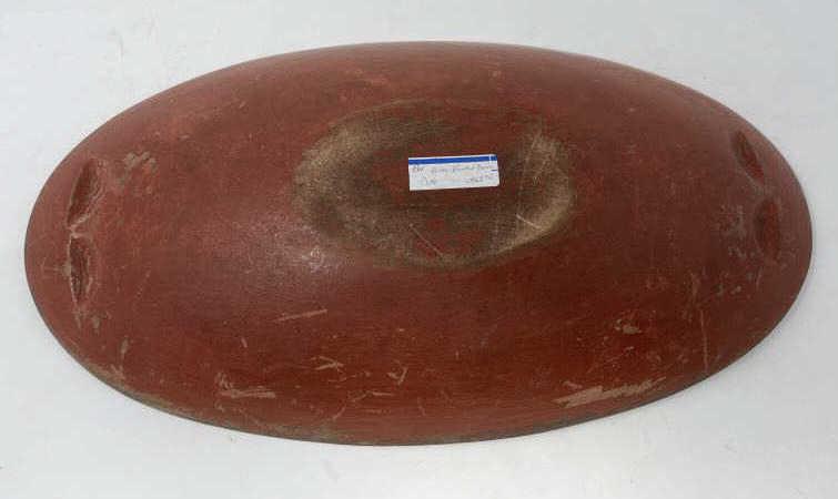 CHOPPING BOWL WOODEN OVAL WITH 4