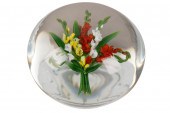 CHRIS BUZZINI GLASS PAPERWEIGH