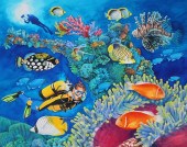 CHRIS CALLE (B. 1961) DIVER IN