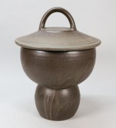 CHRIS GUSTIN COVERED POTTERY J